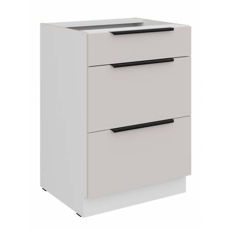 Szafka z szufladami 60 cm kaszmir + biały CAROL 60 D 3S BB